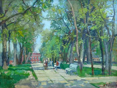 Весна. Сквер.