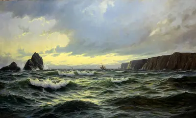 Димер Михаэль Цено (1867-1939) — «Морские скалы на рассвете»