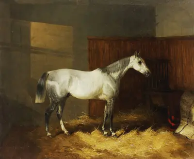Шайер Уильям Джозеф (младший) (1811-1892)- «Лошадь в конюшне»