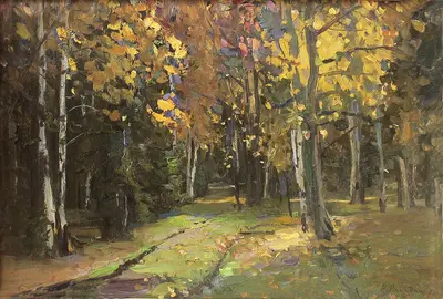 Дорога в лесу