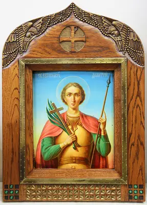 Старинная икона «Великомученик Дмитрий Солунский»