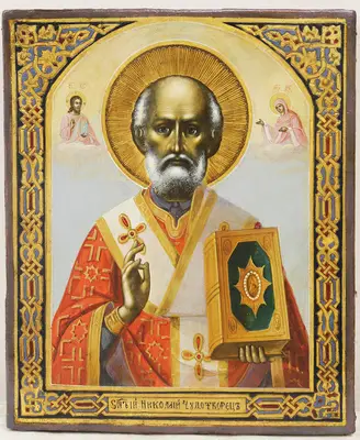 Старинная икона «Святитель Николай Чудотворец»