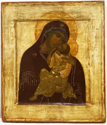 Старинная редкая икона «Богоматерь Яхромская»