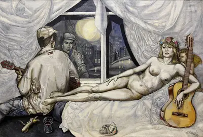 «Венера и гитарист» (по мотивам картины Тициана «Венера и лютнист»)