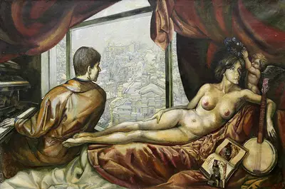 Венера и органист (по Тициану)