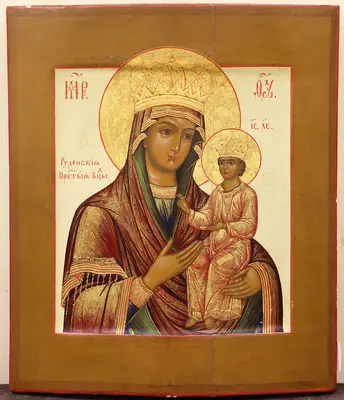 Старинная икона «Богоматерь Руденская (Рудненская)»