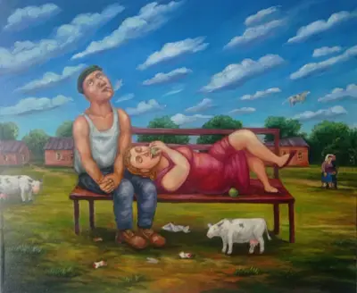 «Облака». Копия